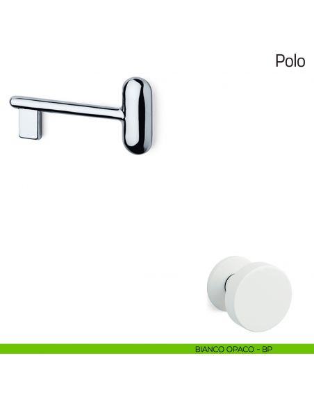 Chiave per porta interna Polo Olivari bianco opaco