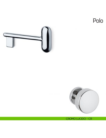 Chiave per porta interna Polo Olivari cromo lucido