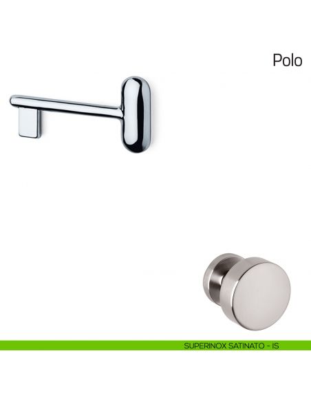Chiave per porta interna Polo Olivari superinox satinato