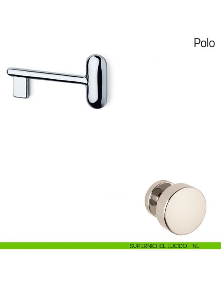 Chiave per porta interna Polo Olivari supernichel lucido