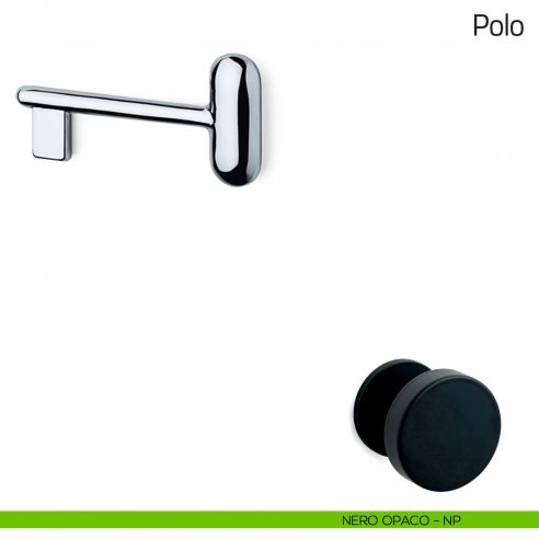 Chiave per porta interna Polo Olivari nero opaco