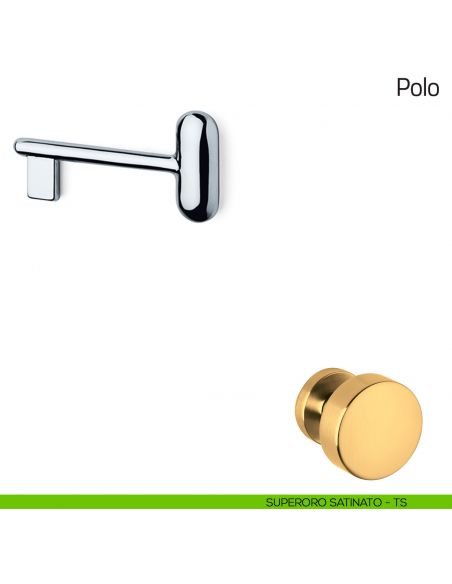 Chiave per porta interna Polo Olivari superoro satinato