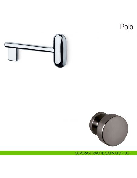 Chiave per porta interna Polo Olivari supersantracite satinato