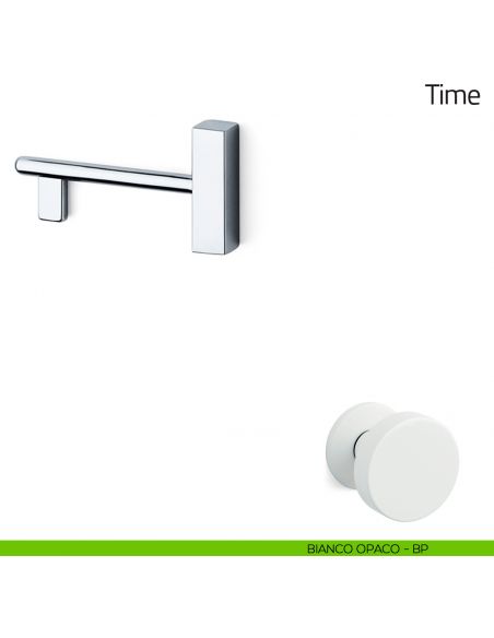 Chiave per porta interna Time Olivari bianco opaco