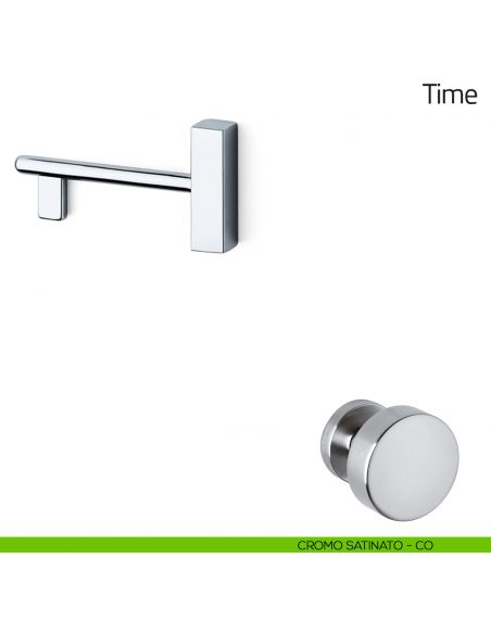 Chiave per porta interna Time Olivari cromo satinato