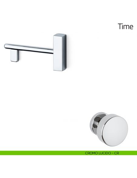 Chiave per porta interna Time Olivari cromo lucido