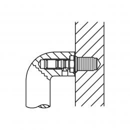 Kit fissaggio singolo maniglione senza rosetta Olivari