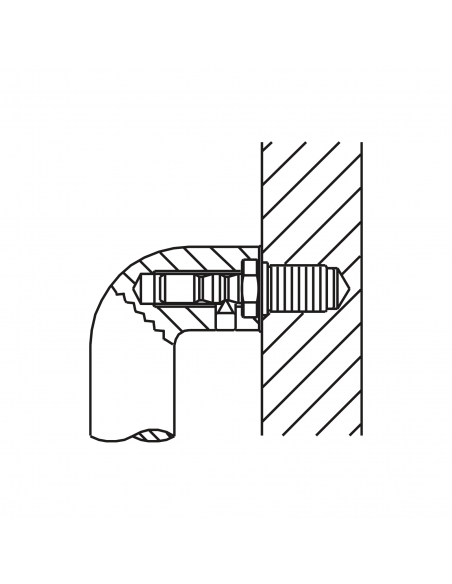Kit fissaggio singolo maniglione senza rosetta Olivari