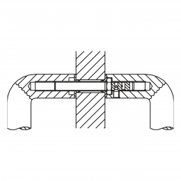 Kit fissaggio accoppiato maniglione Olivari