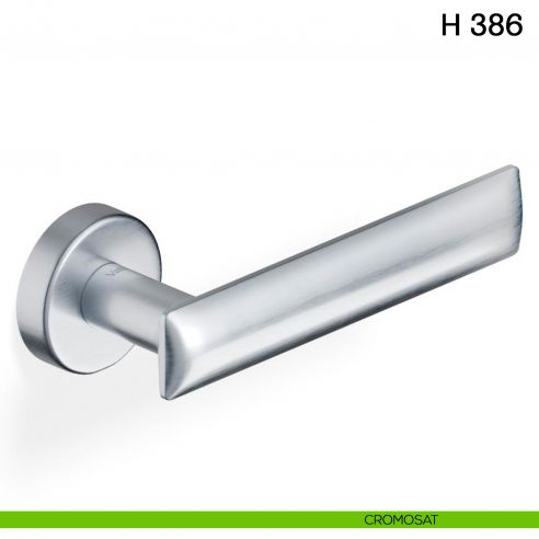 Maniglia per porta H 386 Valli collezione Fusital cromosat