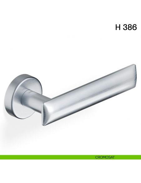 Maniglia per porta H 386 Valli collezione Fusital cromosat