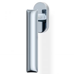 Maniglia per finestra martellina DK H 386 Valli collezione Fusital con rosetta fine