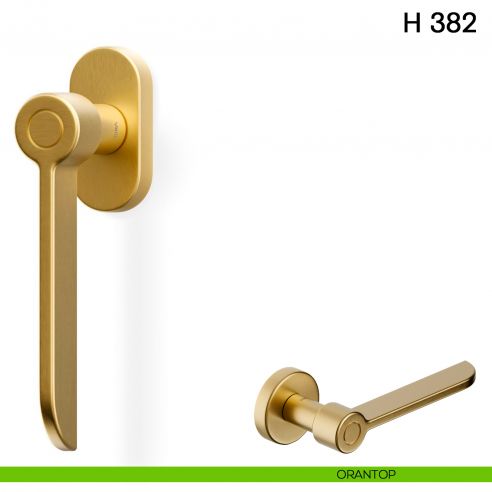 Maniglia per finestra martellina DK H 382 Valli collezione Fusital orantop