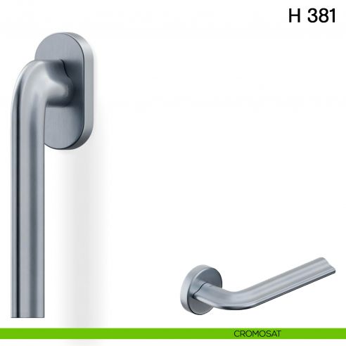 Maniglia per finestra martellina DK H 381 Valli collezione Fusital cromosat