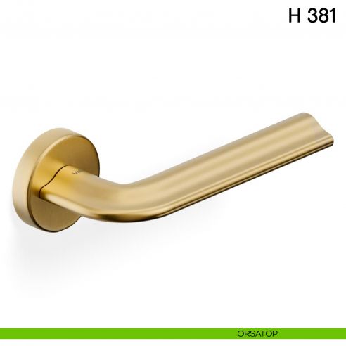 Maniglia per porta H 381 Valli collezione Fusital con rosetta fine orsatop