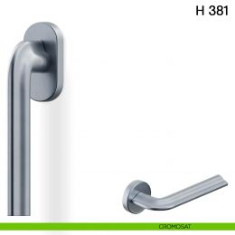 Maniglia per finestra martellina DK H 381 Valli collezione Fusital con rosetta fine 2