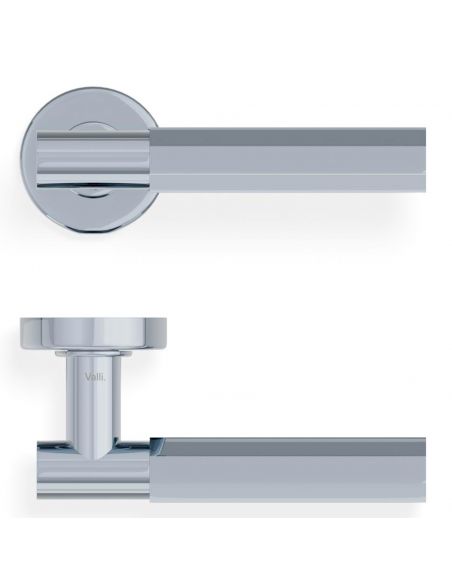 Maniglia per porta H 380 Valli collezione Fusital con rosetta fine