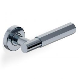 Maniglia per porta H 380 Valli collezione Fusital con rosetta fine