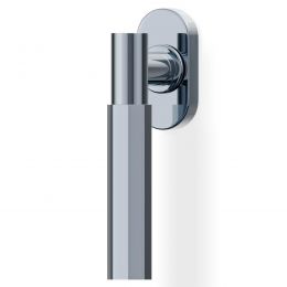 Maniglia per finestra martellina DK H 380 Valli collezione Fusital con rosetta fine