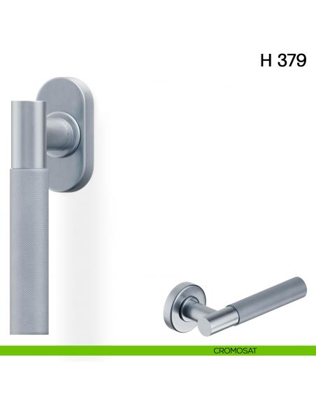 Maniglia per finestra martellina DK H 379 Valli collezione Fusital cromosat
