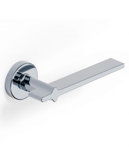 Maniglia per porta H 378 Valli collezione Fusital con rosetta fine