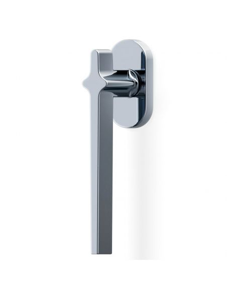 Maniglia per finestra martellina DK H 378 Valli collezione Fusital con rosette fine
