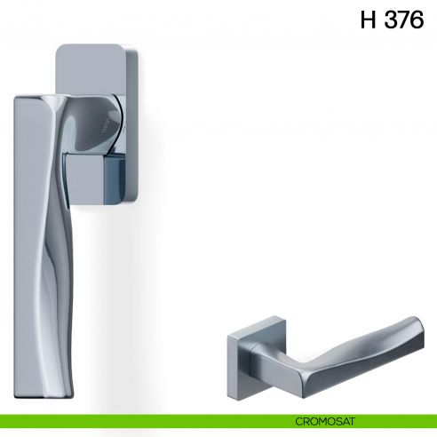 Maniglia per finestra martellina DK H 376 Valli collezione Fusital cromosat