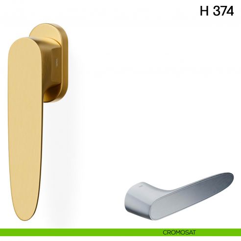 Maniglia per finestra martellina DK H 374 Valli collezione Fusital cromosat