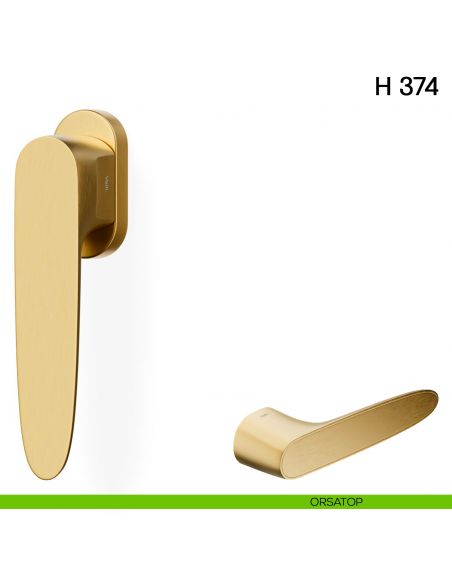 Maniglia per finestra martellina DK H 374 Valli collezione Fusital orsatop