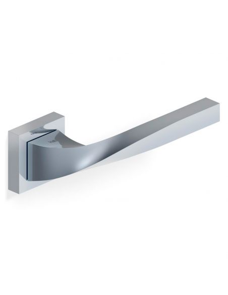 Maniglia per porta H 372 Valli collezione Fusital con rosetta fine