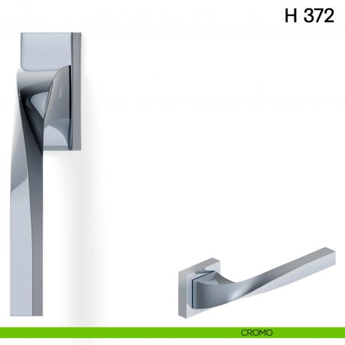 Maniglia per finestra martellina DK H 372 Valli collezione Fusital cromo