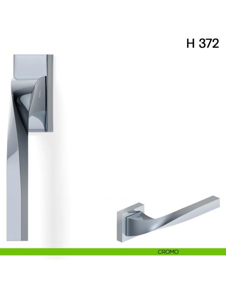 Maniglia per finestra martellina DK H 372 Valli collezione Fusital cromo