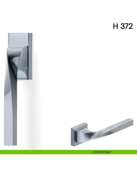 Maniglia per finestra martellina DK H 372 Valli collezione Fusital cromosat