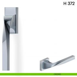 Maniglia per finestra martellina DK H 372 Valli collezione Fusital con rosetta fine 2