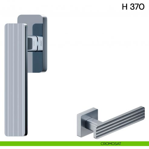 Maniglia per finestra martellina DK H 370 Valli collezione Fusital cromosat
