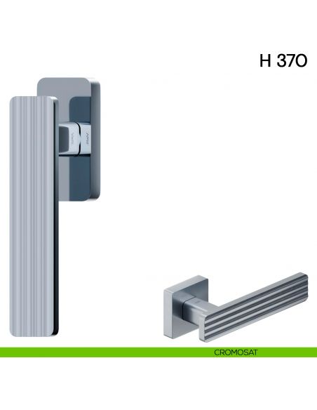 Maniglia per finestra martellina DK H 370 Valli collezione Fusital cromosat