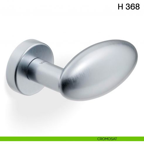 Maniglia per porta H 368 Valli collezione Fusital con rosetta fine cromosat