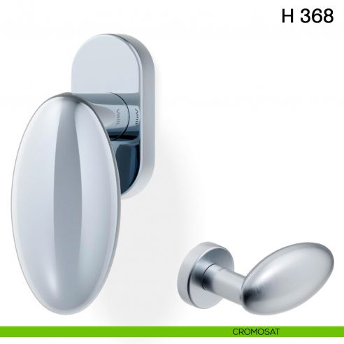 Maniglia per finestra martellina DK H 368 Valli collezione Fusital cromosat