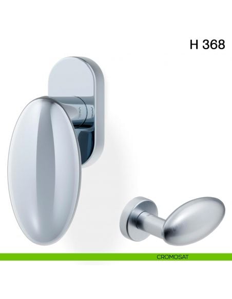 Maniglia per finestra martellina DK H 368 Valli collezione Fusital cromosat