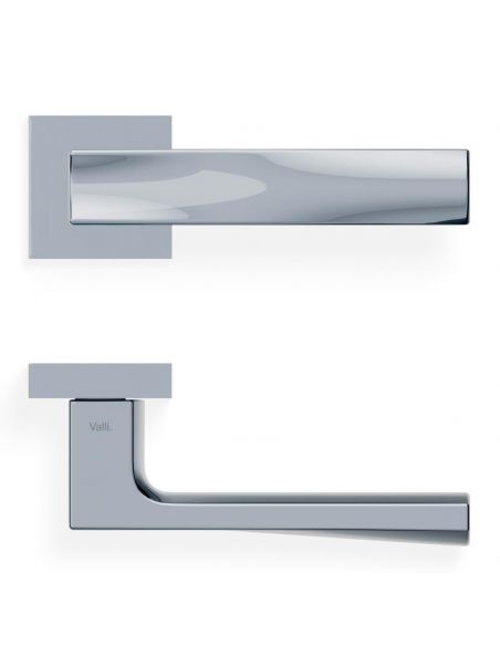 Maniglia per porta H 367 Valli collezione Fusital con rosetta fine