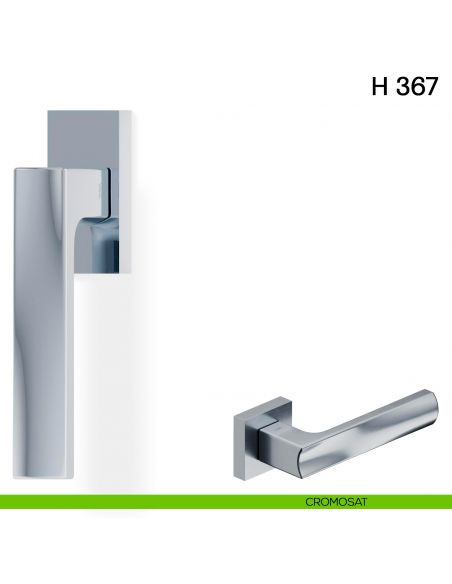 Maniglia per finestra martellina DK H 367 Valli Collezione Fusital cromosat