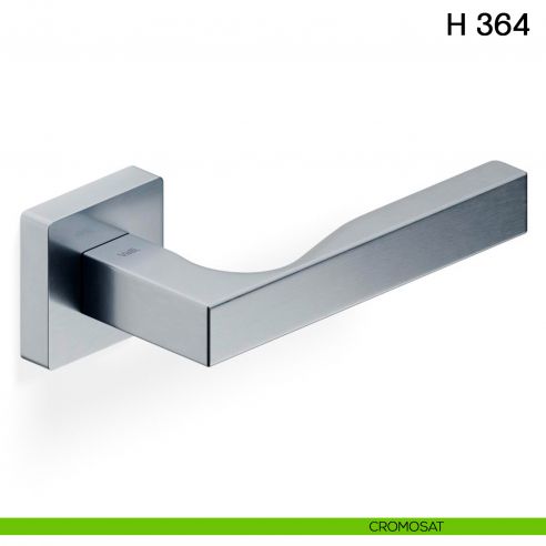 Maniglia per porta H 364 Valli collezione Fusital con rosetta fine cromosat