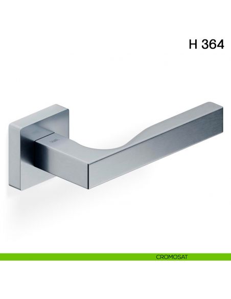 Maniglia per porta H 364 Valli collezione Fusital con rosetta fine cromosat