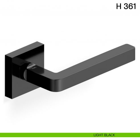 Maniglia per porta H 361 Valli collezione Fusital light black