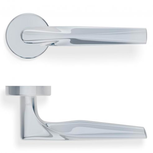 Maniglia per porta H 359 Valli collezione Fusital con rosetta fine