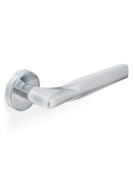 Maniglia per porta H 359 Valli collezione Fusital con rosetta fine