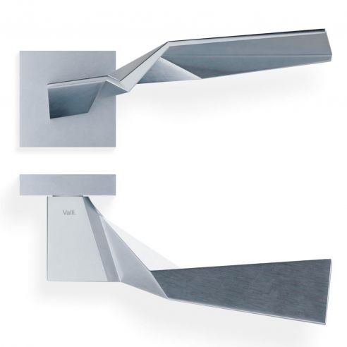 Maniglia per porta H 356 Valli collezione Fusital con rosetta fine