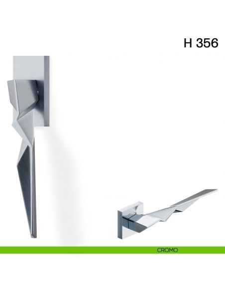 Maniglia per finestra martellina DK H 356 Valli collezione Fusital cromo