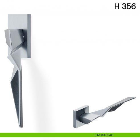 Maniglia per finestra martellina DK H 356 Valli collezione Fusital cromosat