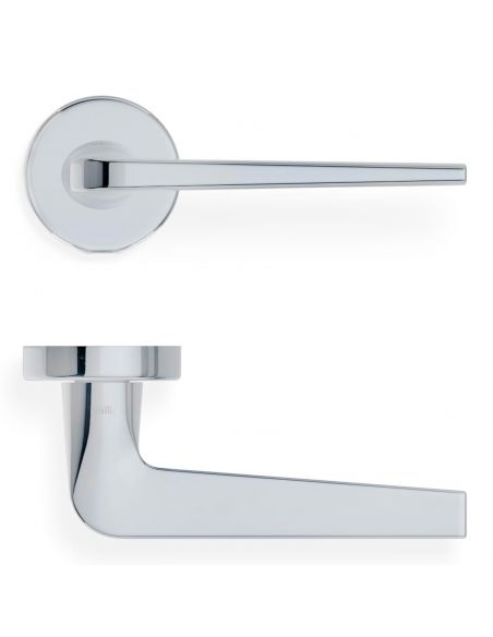 Maniglia per porta H 348 Valli collezione Fusital con rosetta fine